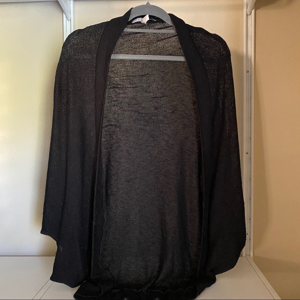 Stella Laguna Beach Black Oversized Cardigan
